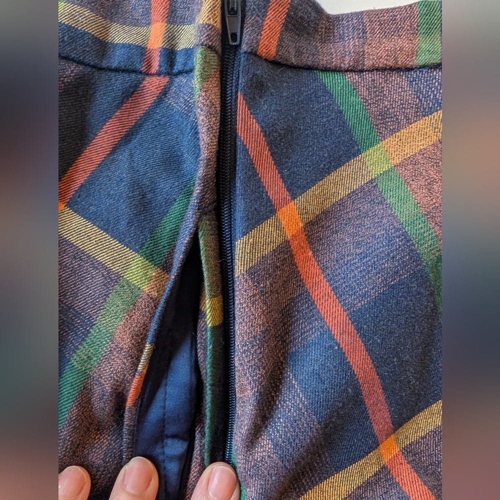 Modcloth Plaid Flannel A Line Midi Skirt Medium - Picture 7 of 9